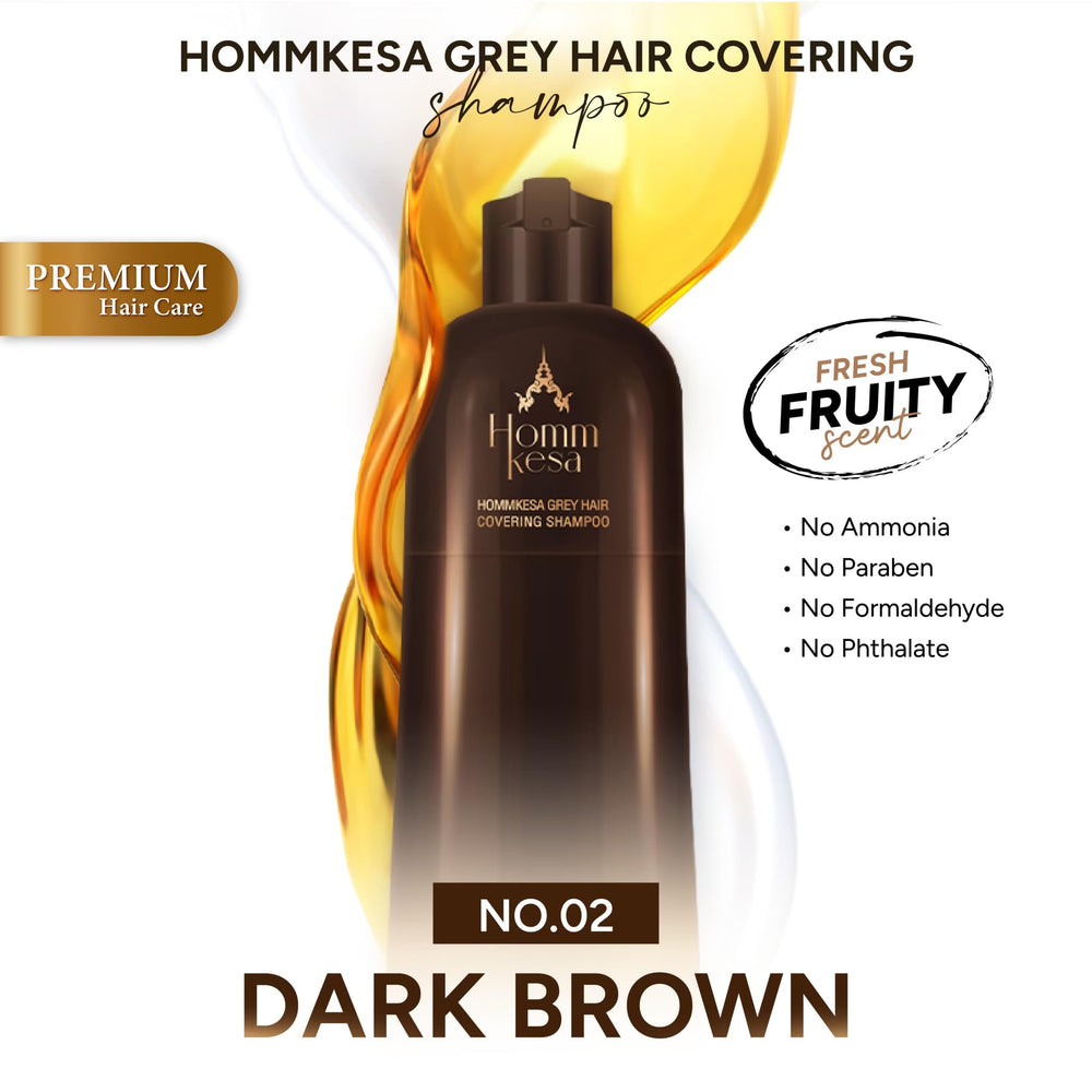 Hommkesa natural Thai herb complex supports hair without harsh chemicals.