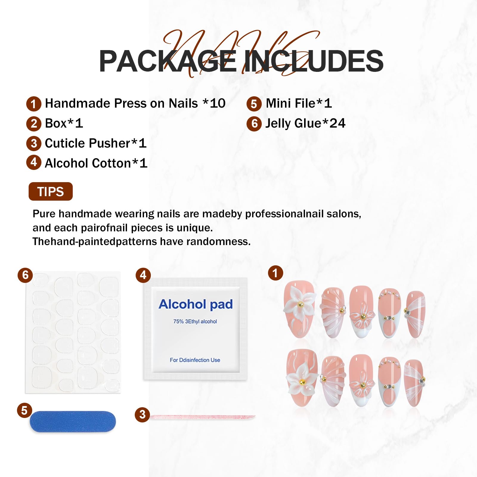 Homsera included adhesive tabs for easy, damage-free application