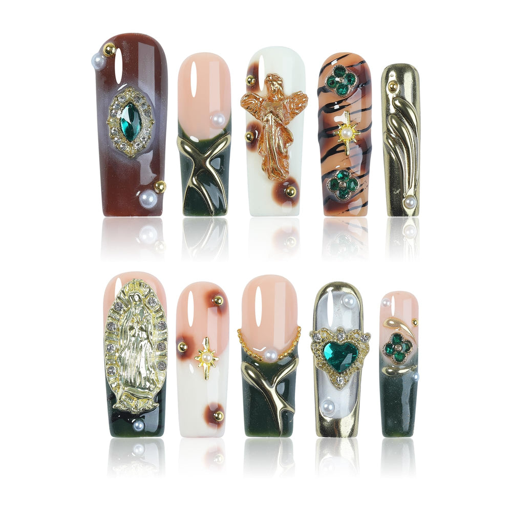Homsera divine angel design nails for at home manicure
