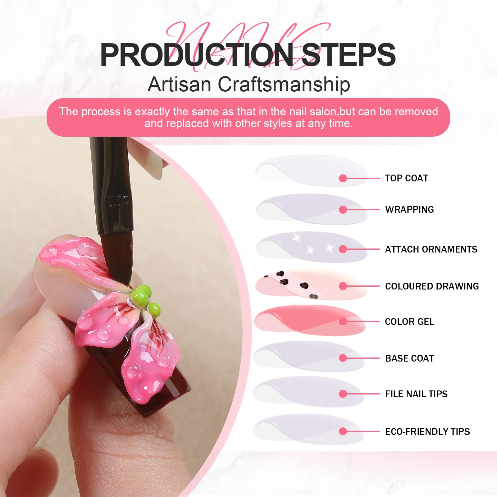 Homsera easy-apply nails for a quick home manicure