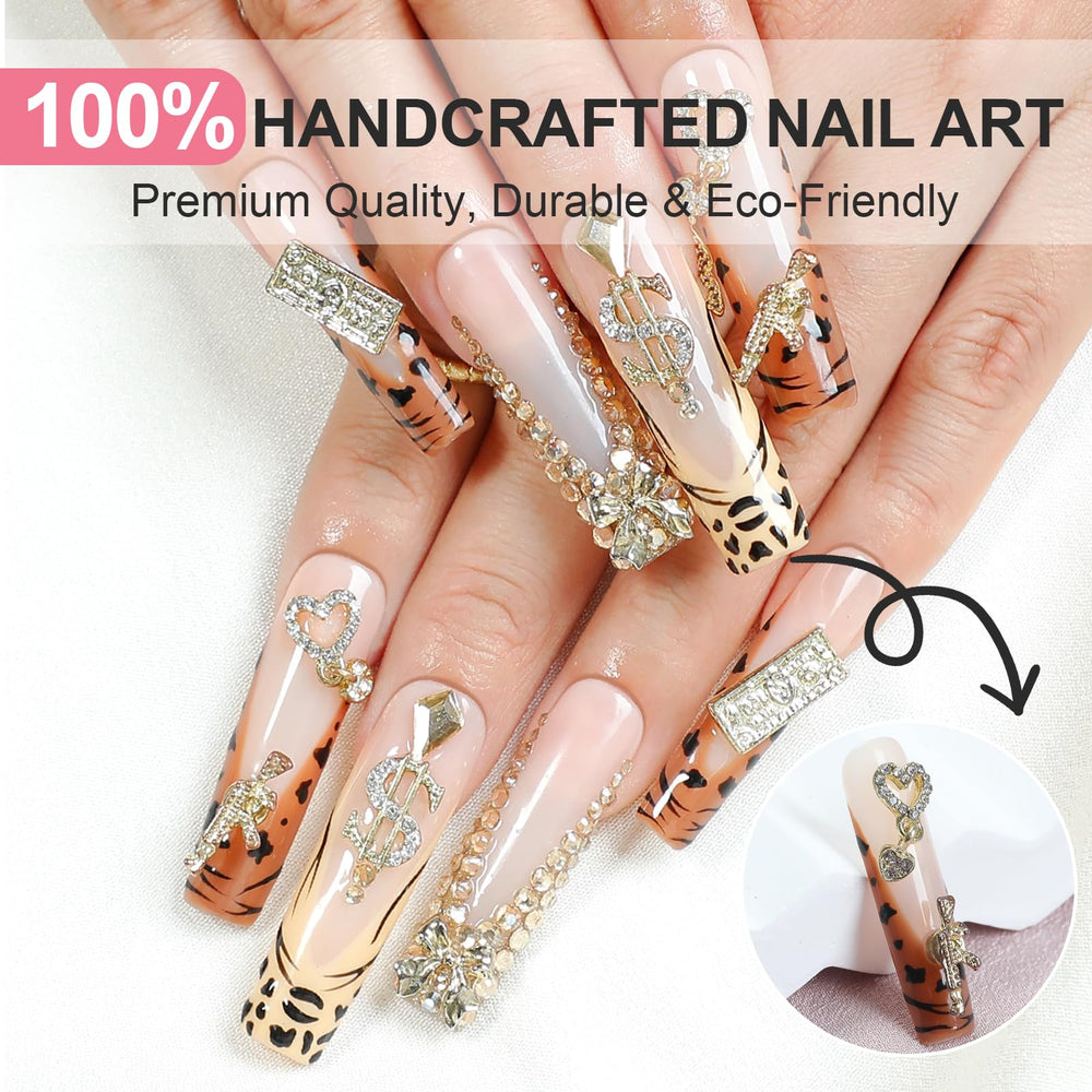 Homsera hand-painted exotic print nails for standout fashion moments