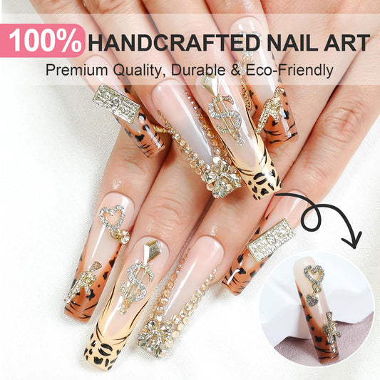Homsera hand-painted exotic print nails for standout fashion moments