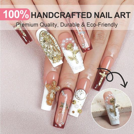 Homsera handmade nail art with unique designs for wearable style