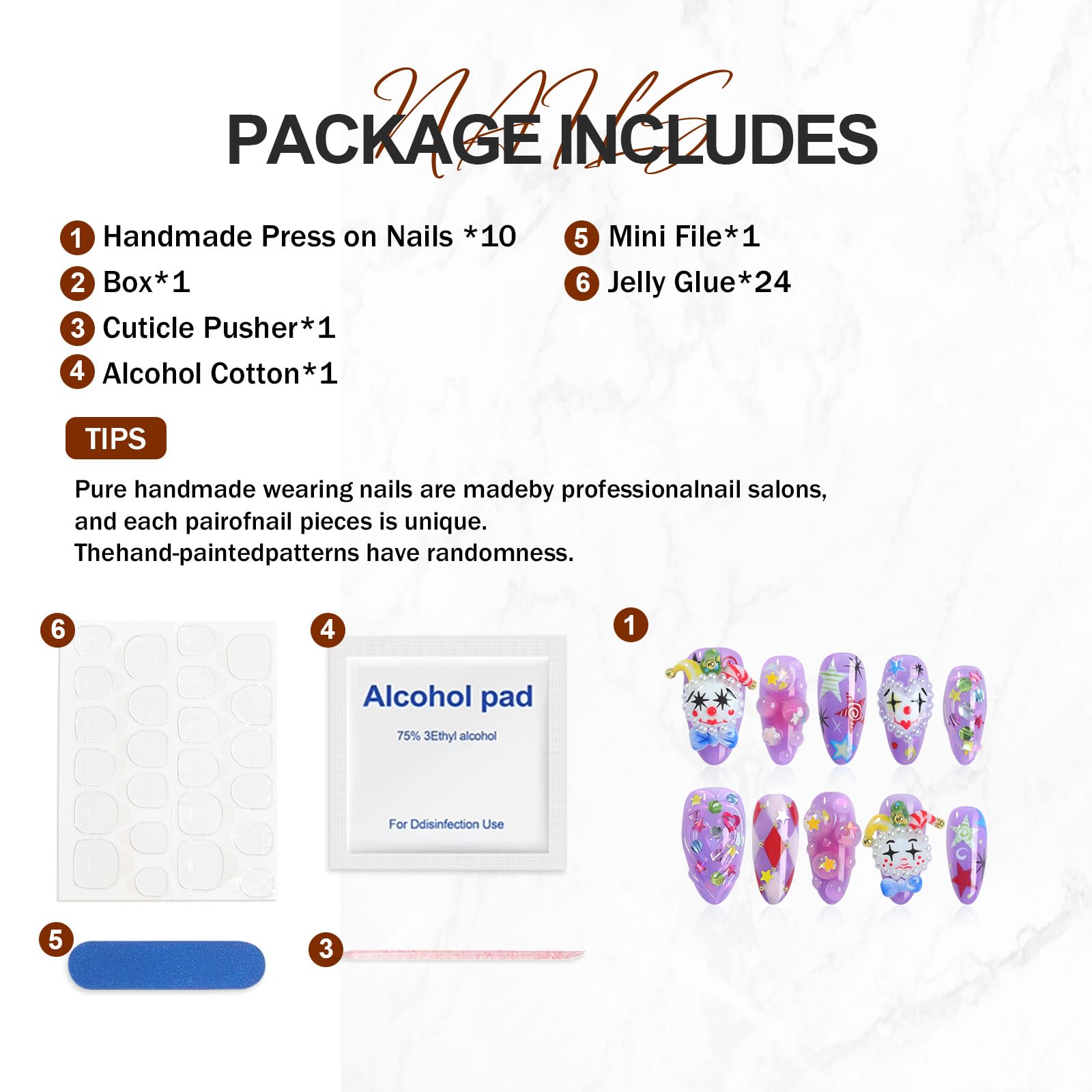 Homsera reusable nails with adhesive pads simplify reapplication and removal