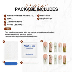 Homsera reusable press-on nails enabling quick at-home manicure