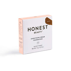 Honest Everything Cream Foundation Compact texture blended on skin for even tone