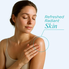 Honestly Margo Aromatherapy Lotion texture application shows lightweight non greasy moisture