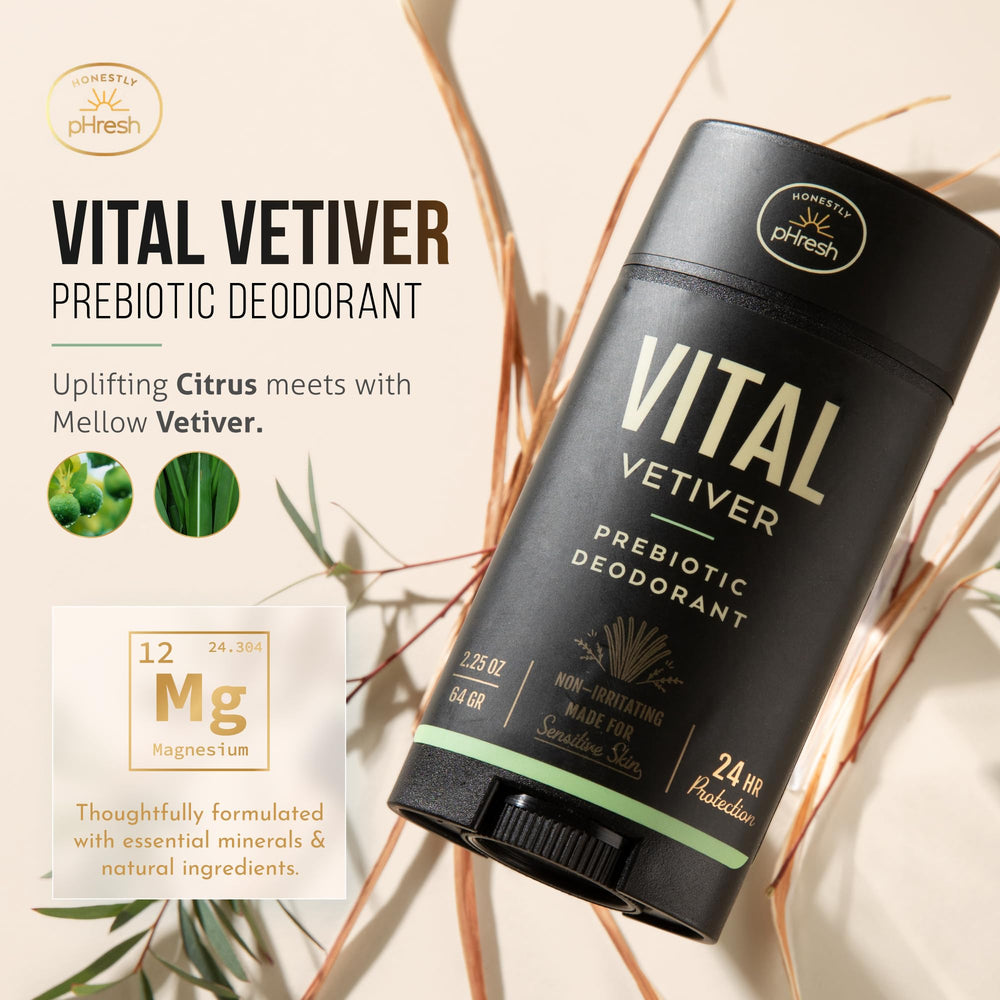 Honestly pHresh vegan cruelty-free packaging closeup emphasizes USA-made craftsmanship.