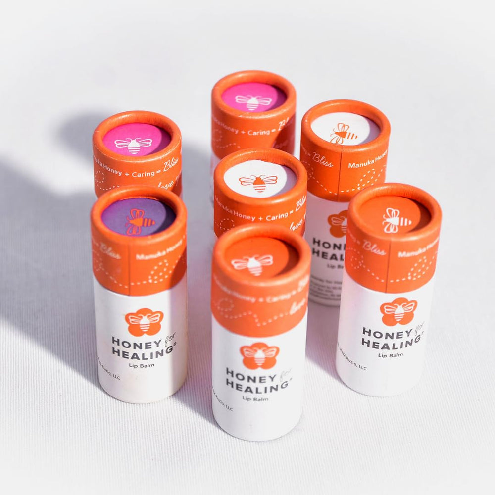Honey for Healing Manuka Lip Balm 0.25 oz offers convenient everyday moisture.