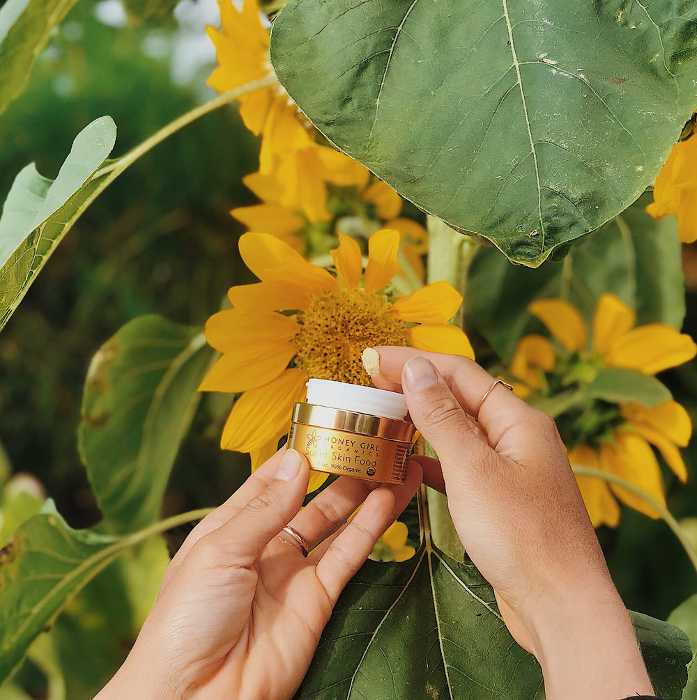Small-batch Hawaii-made Honey Girl Organics Super Skin Food packaging