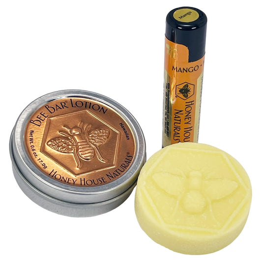 Honey House Naturals Mango Lip Butter close-up for nourished lips