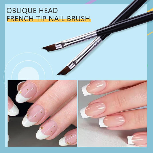 Honey Joy curved brush closeup shows precise line control for nail art.