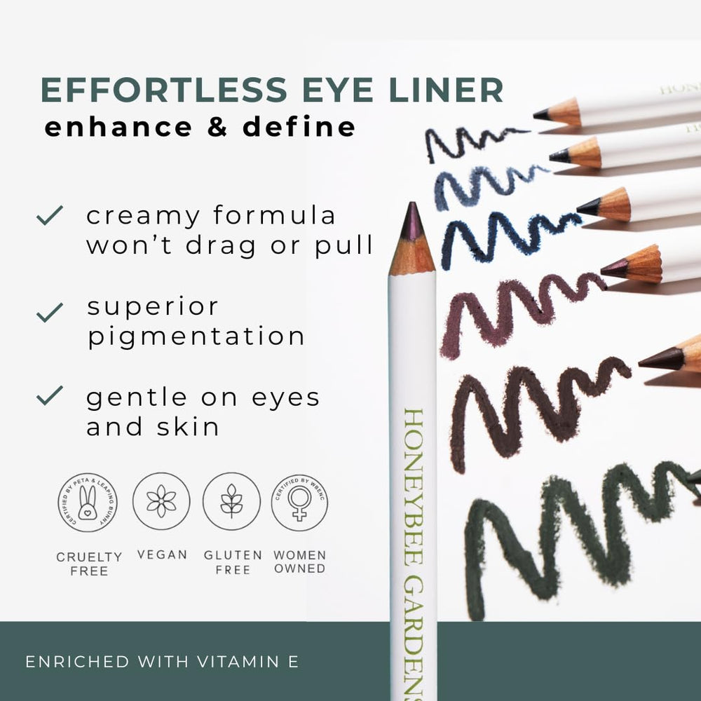 Honeybee Gardens Effortless Eyeliner Silk glide for smooth, precise application