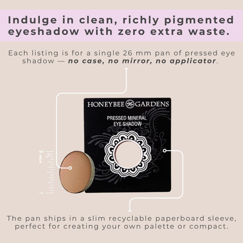 Honeybee Gardens long-wearing shadow swatch showcasing durable color.