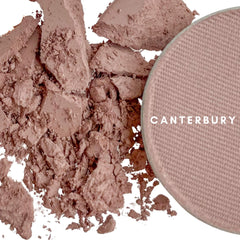 Honeybee Gardens Mini Skinny Duo travel-friendly compact held in hand for on-the-go touch-ups.