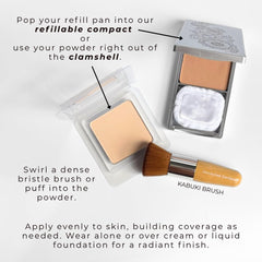 Honeybee Gardens model cheek reveals natural-looking, breathable finish
