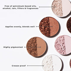 Honeybee Gardens Nirvana crease-proof formula provides long-lasting color with a soft texture.
