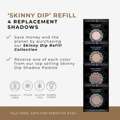 Honeybee Gardens Skinny Dip beige refill pan ideal for neutral, natural styles.