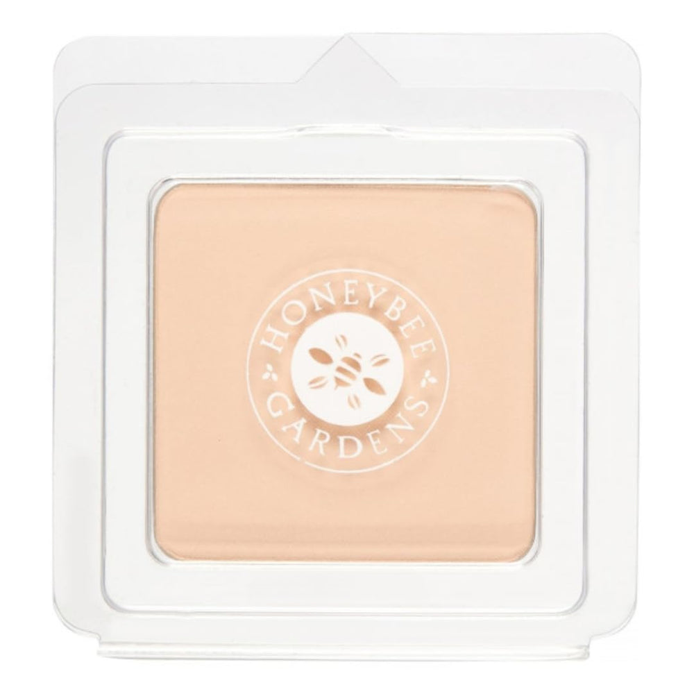 Honeybee Gardens vegan talc-free logo closeup communicates clean beauty promise