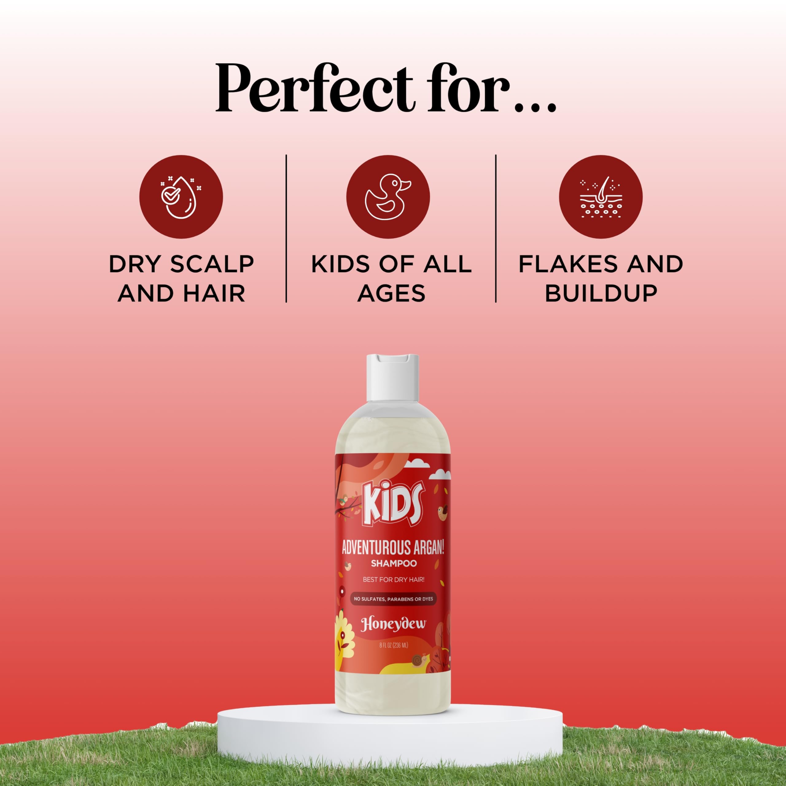 HONEYDEW foaming lather helps easy, rinse-friendly washing for kids.