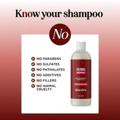 Foam texture of HONEYDEW Folimax Biotin Shampoo in use for gentle cleansing.