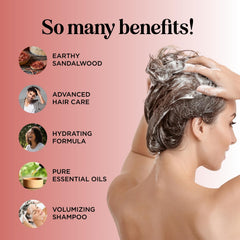 Close-up of HONEYDEW Folimax Biotin Shampoo label highlighting natural ingredients.