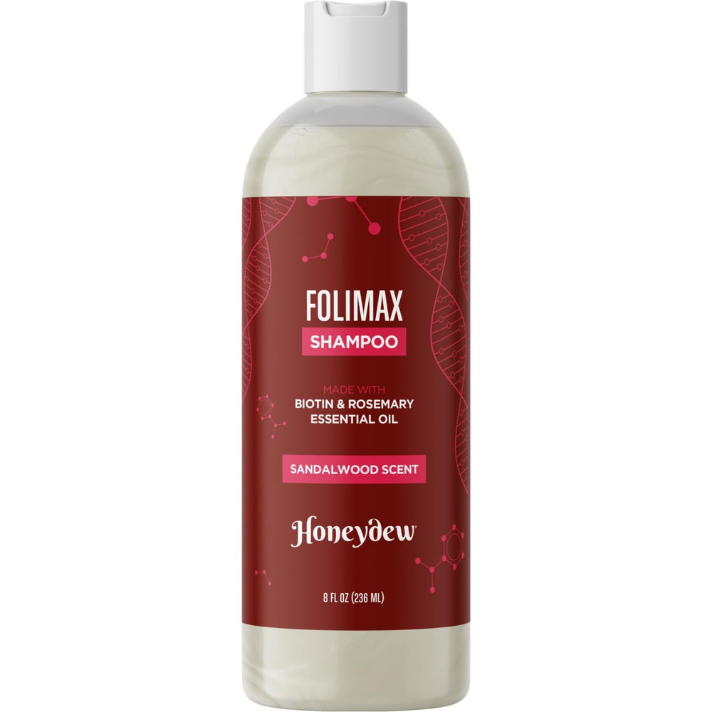 Olive oil detail on HONEYDEW Folimax Biotin Shampoo for nourishing shine.