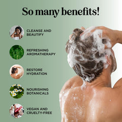 HONEYDEW Tea Tree Mint Shampoo foamy lather provides a refreshing scalp cleanse