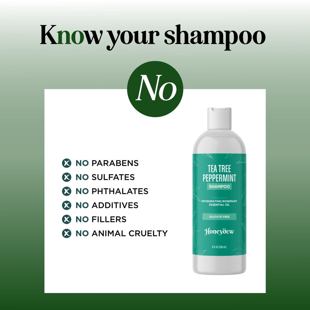 HONEYDEW Invigorating Tea Tree Mint Shampoo scalp care focus for buildup and oil control