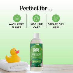 Honeydew Tea Tree Oil bottle featured in calming bathroom scene.