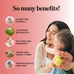 HONEYDEW tea tree oil kids shampoo for gentle cleansing and flake relief.