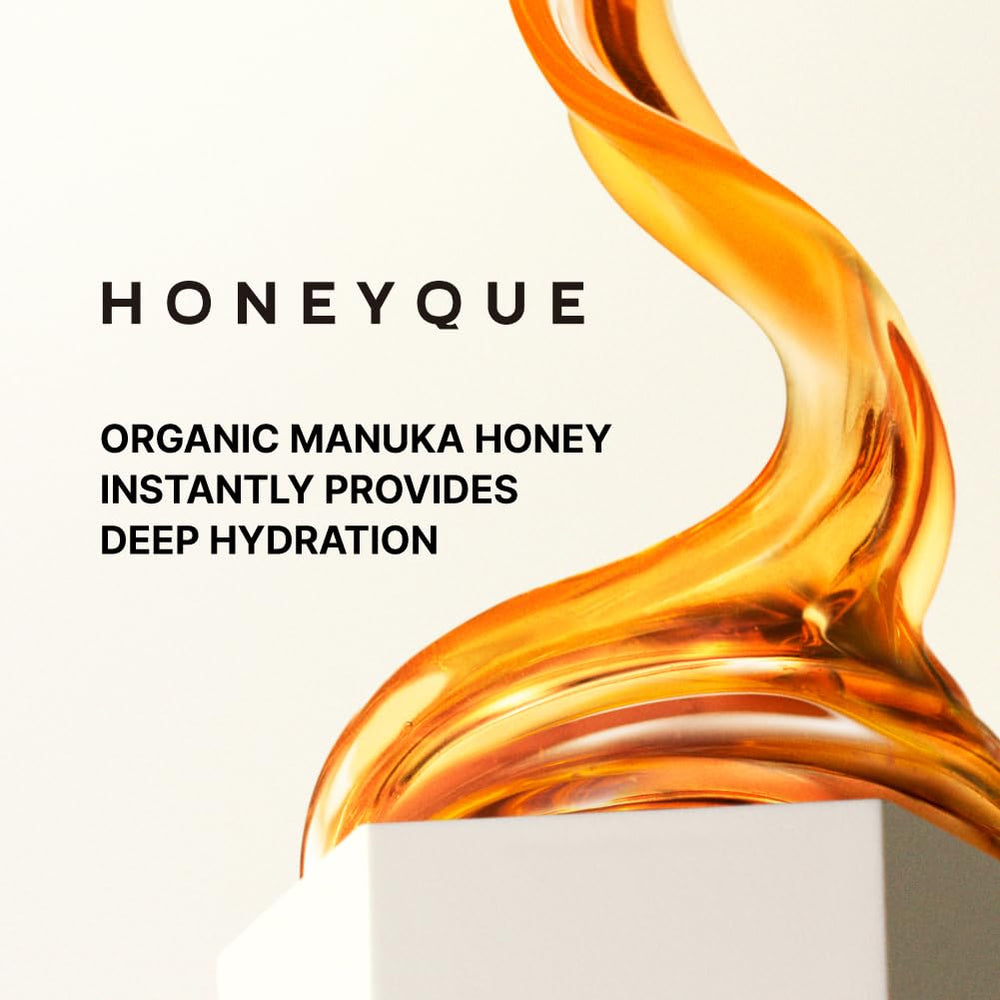 HONEYQUE Deep Repair Moist Shampoo ingredients panel features protein complex.
