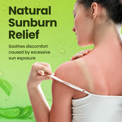 Honeyskin Organic Aloe Vera Gel with cucumber for refreshing soothing texture.