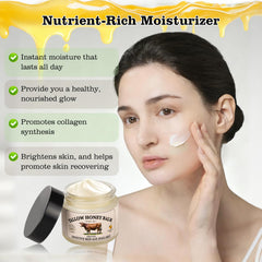 Hongik Ingun balm with olive oil and honey nourishes dry skin.