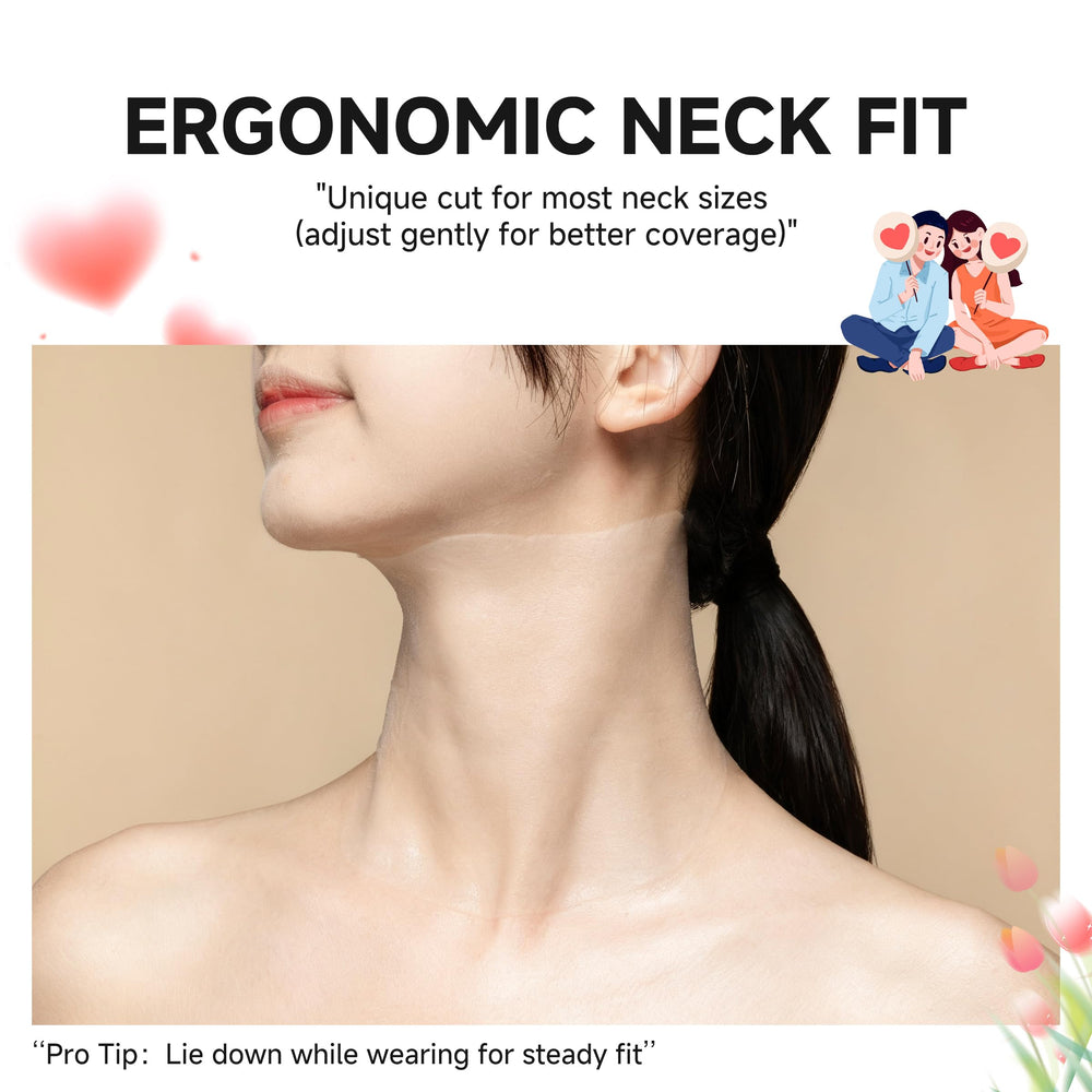HONLINK 8-pack neck mask packaging close-up emphasizes convenient routine