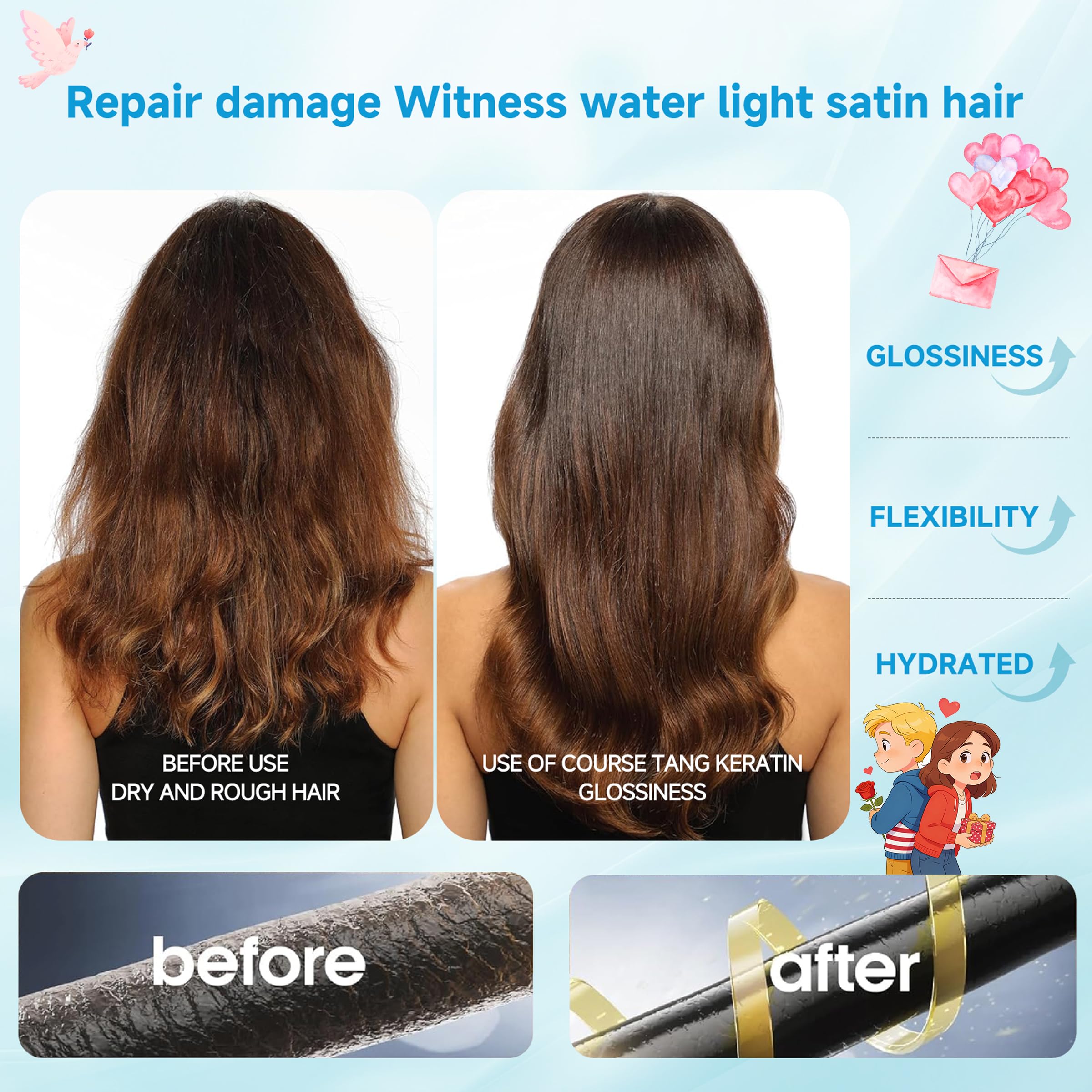 HONLINK daily-use for multiple hair types maintains moisture throughout strands.