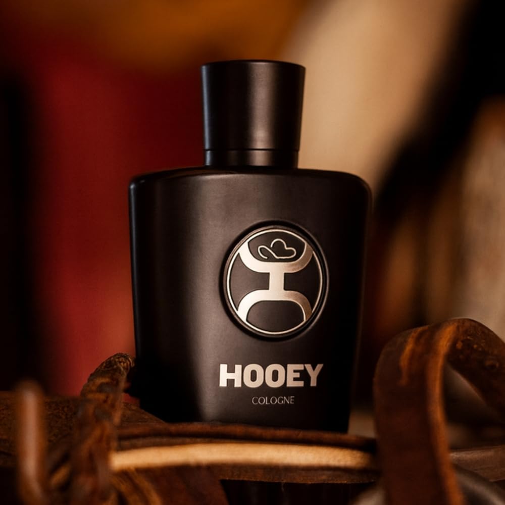 HOOEY cologne bottle with magnetic top for premium application.