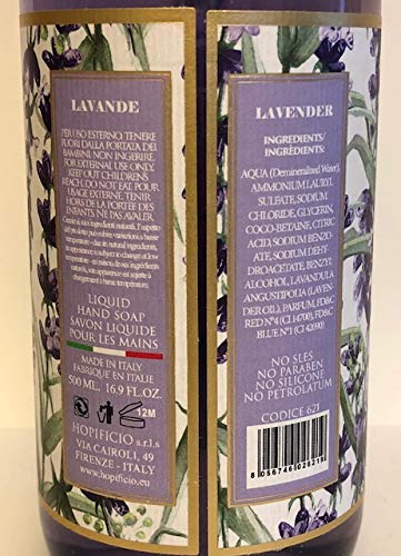 Hopificio Lavender Liquid Hand Soap lather shows rich foam for daily use.