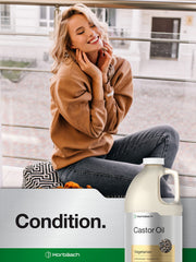 Horbaach 64oz bottle ideal for bulk hair and lash routines.