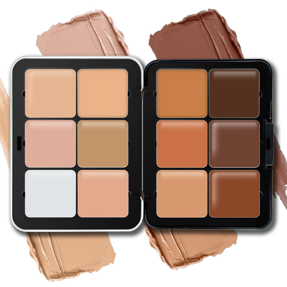 HOSAILY 12-color concealer palette front view for on-the-go color matching