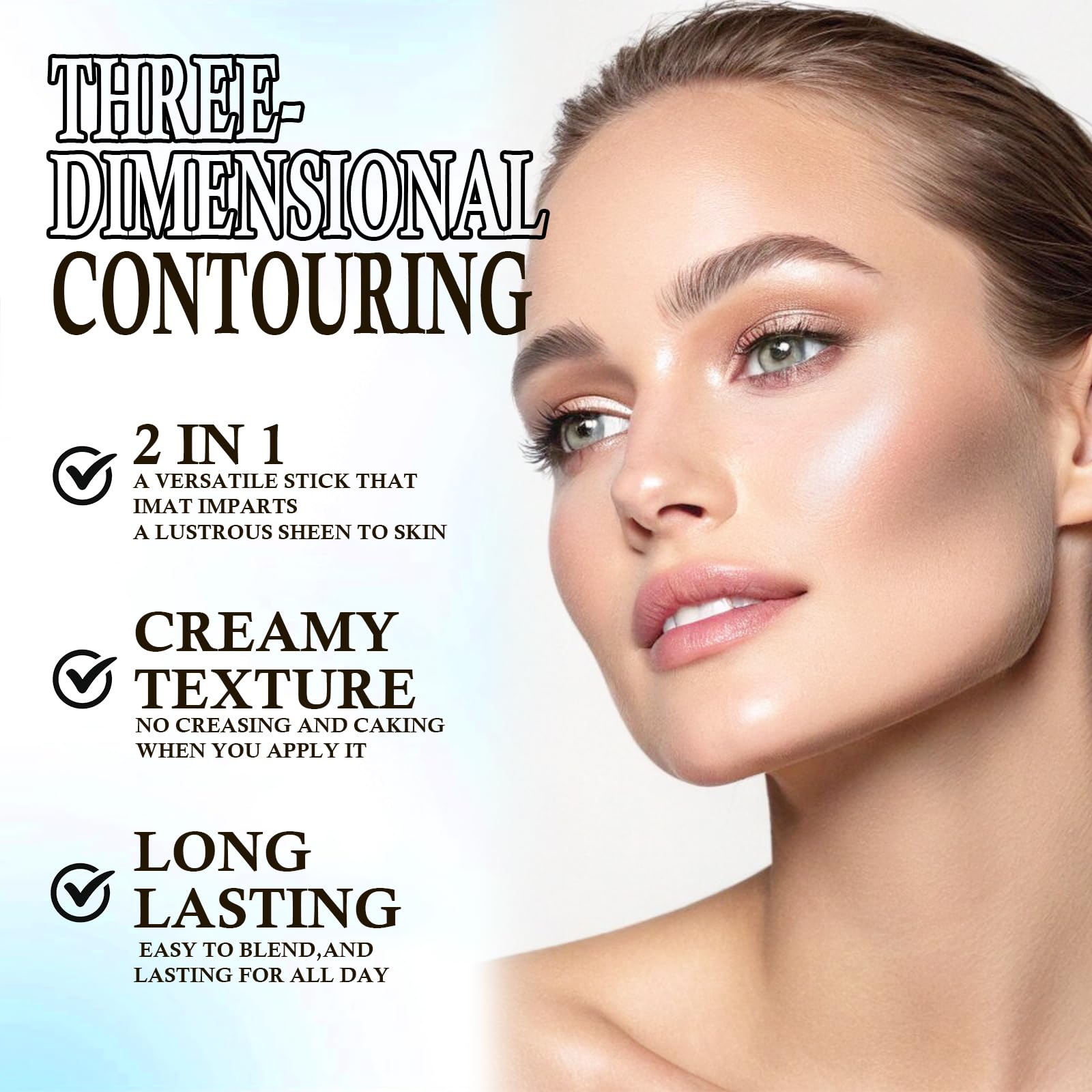 HOSAILY contour tip close-up showing creamy cool-tone for defined shadows