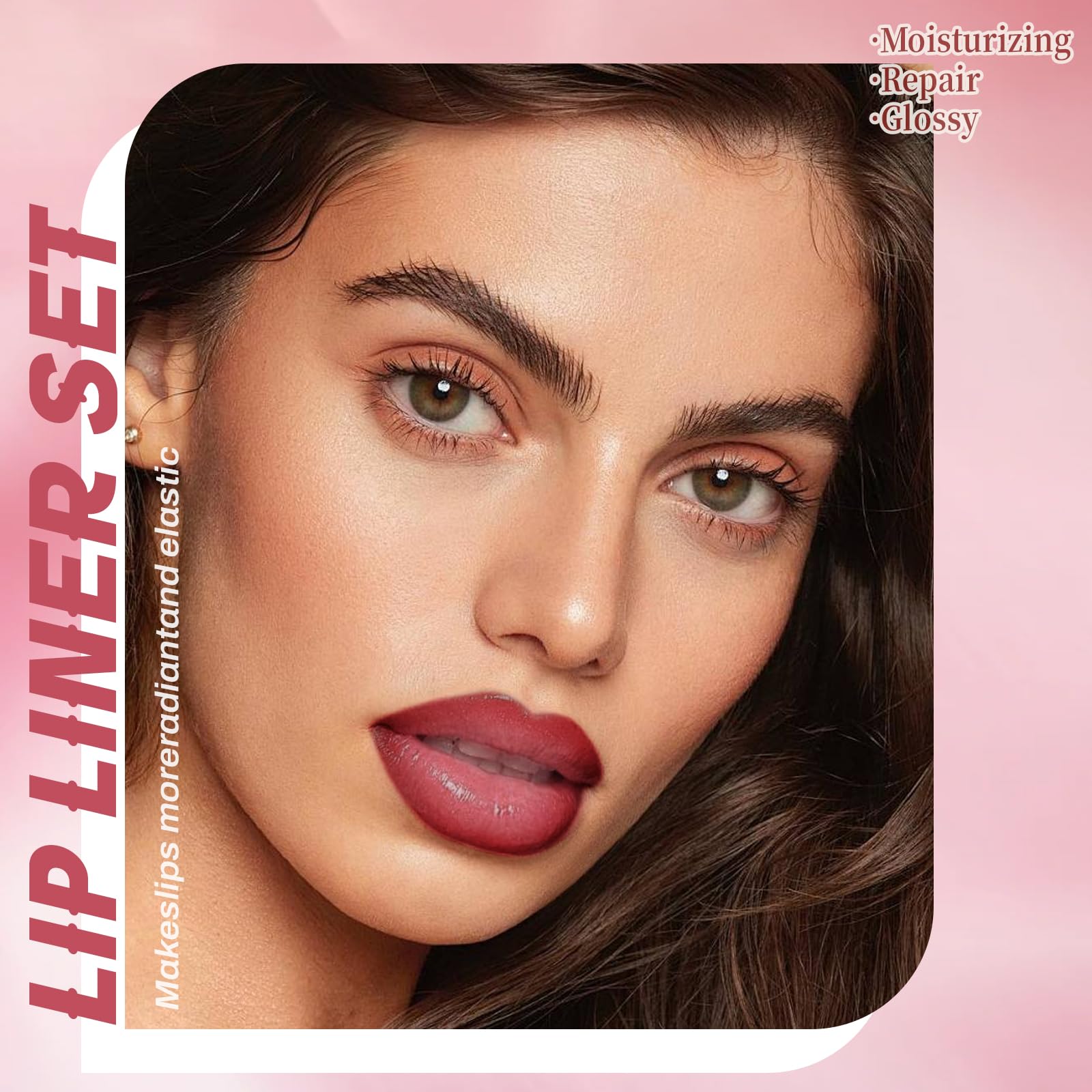 HOSAILY nude pink lip gloss adds shine and moisture for daily wear