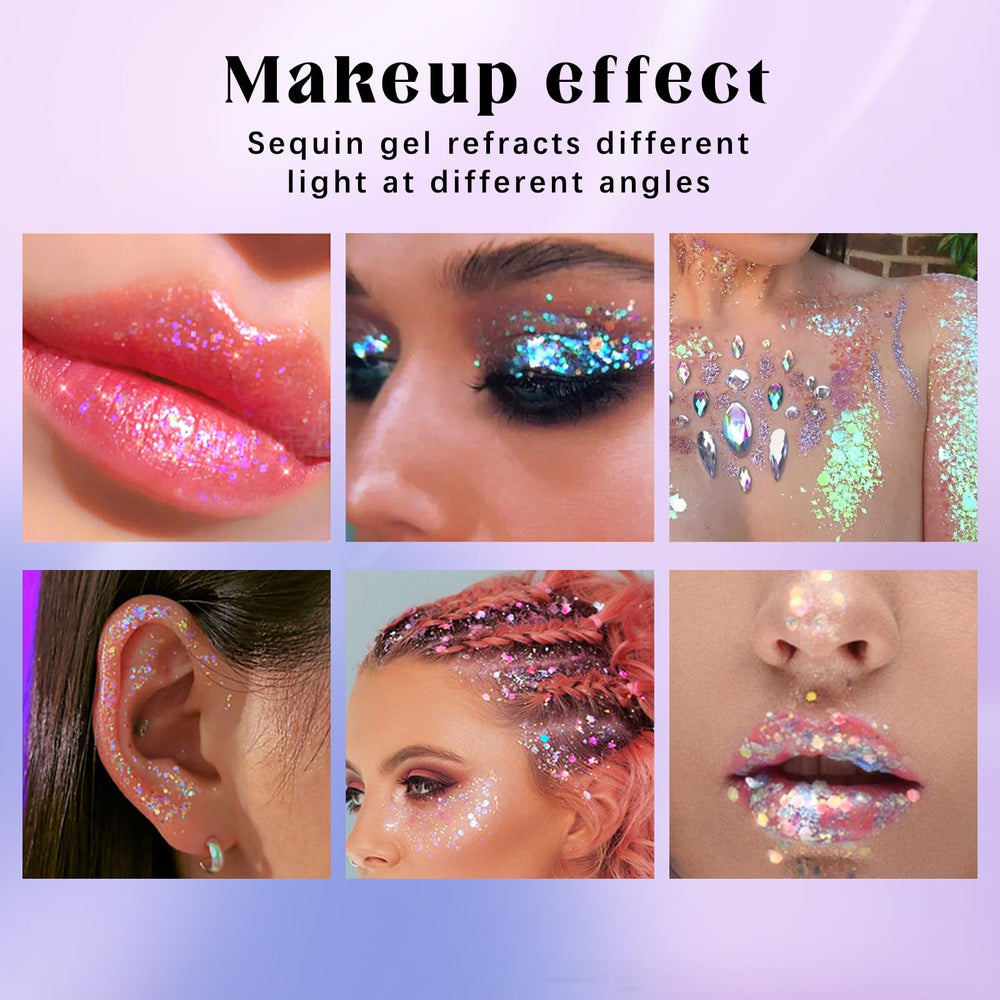 HOSAILY packaging compact keeps glitter gel ready to go
