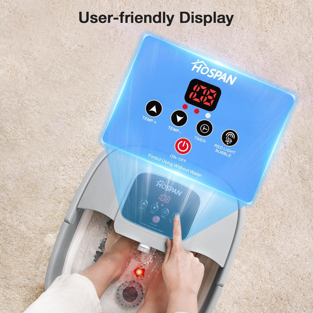 HOSPAN foot spa used at home for a quick unwind