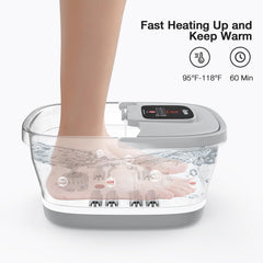 HOSPAN temperature controlled foot bath maintains steady warmth