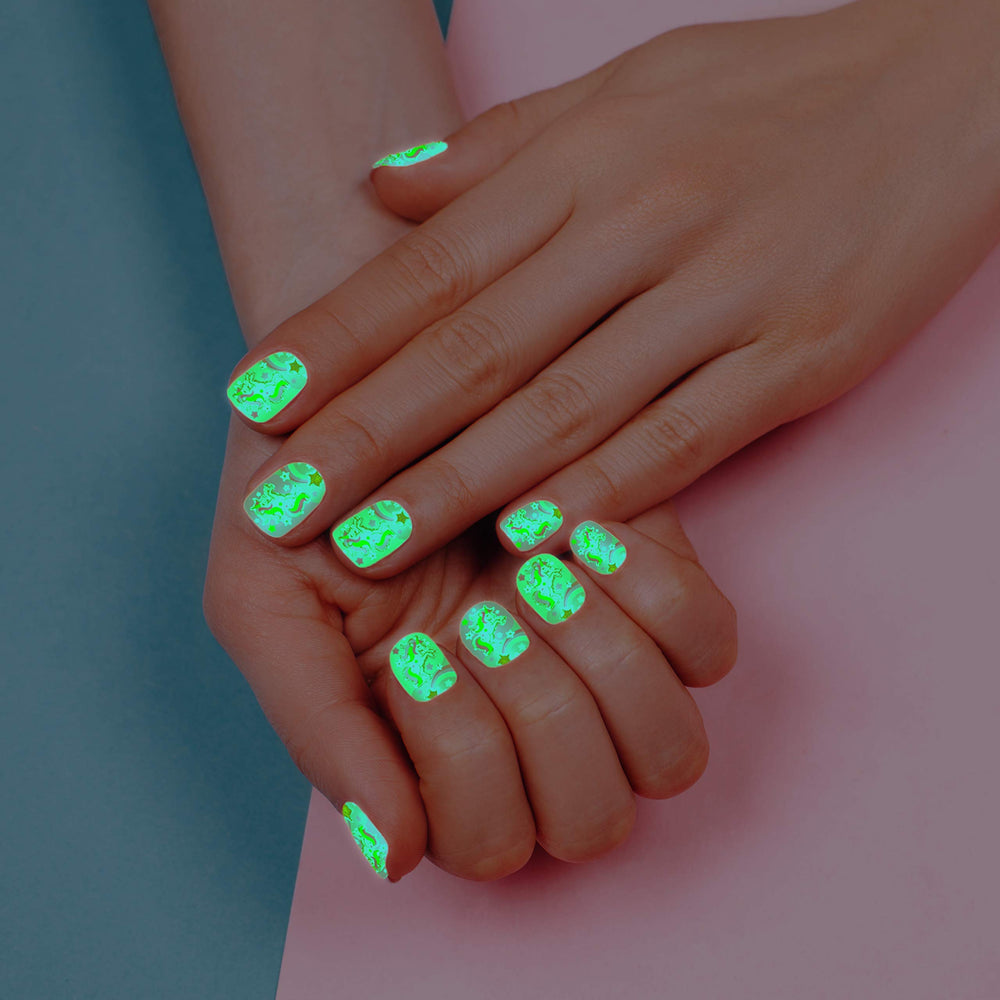 Hot Focus Unicorn Nail Kit rainbow file for smooth, salon like finishes