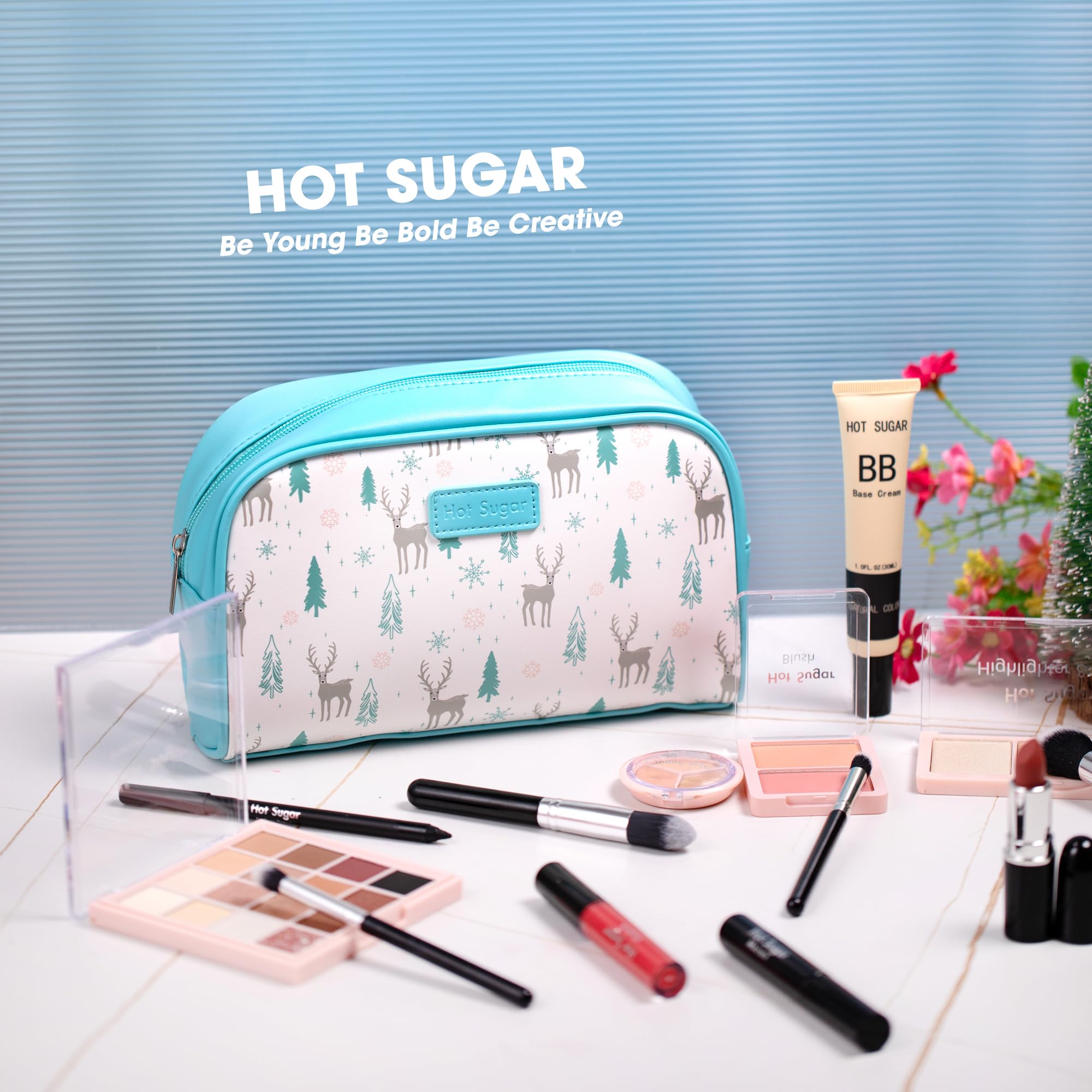 Hot Sugar all-in-one makeup kit is ideal for on the go touch ups