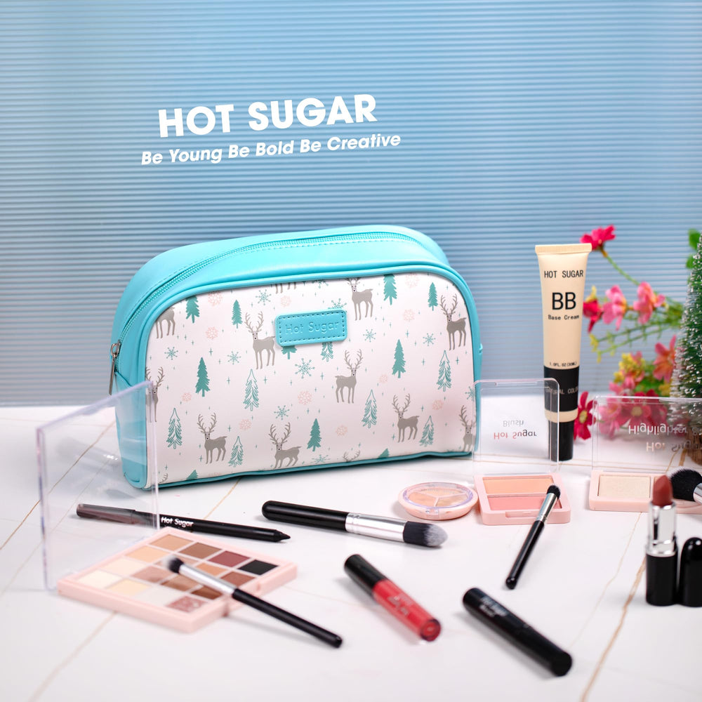 Hot Sugar all-in-one makeup kit is ideal for on the go touch ups