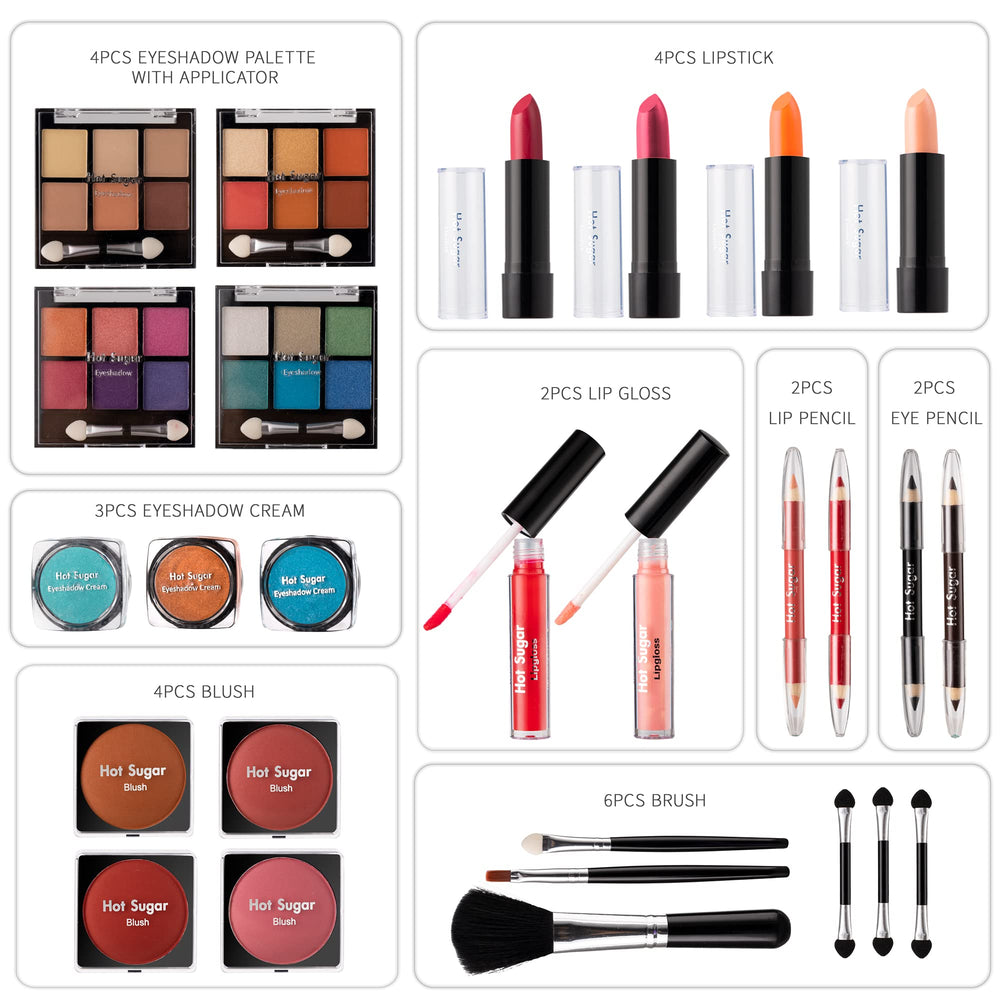 Hot Sugar lip gloss collection close-up offering shiny, hydrating options.