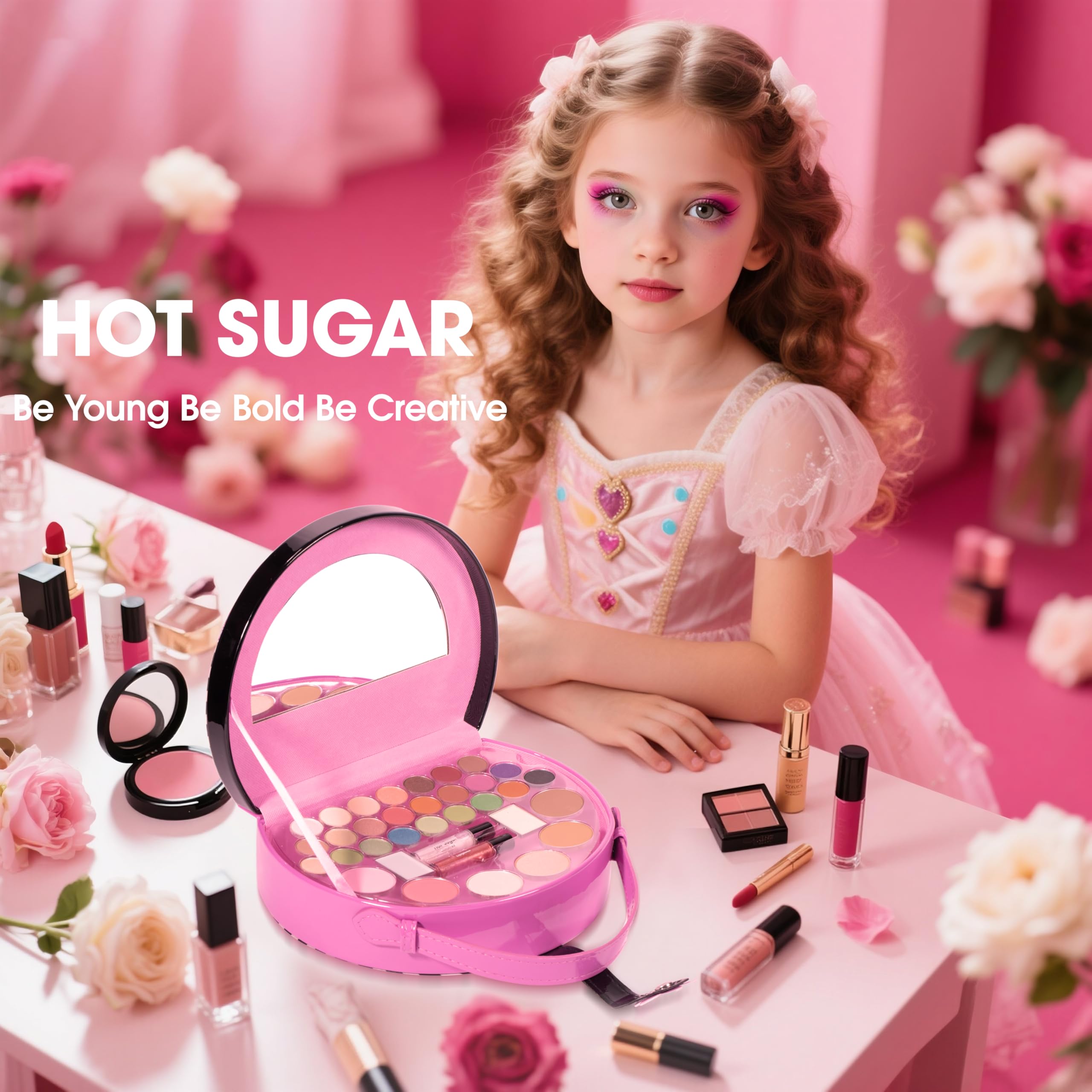 Hot Sugar Rose blush and highlighter duo for gentle rosy glow